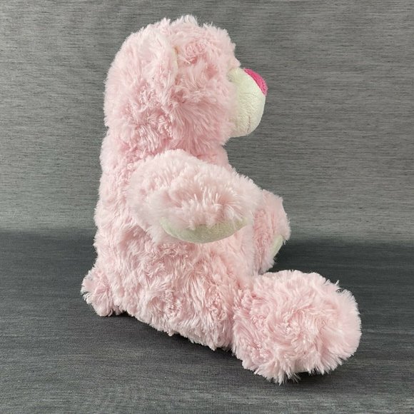 Bears2go Plush Bear Cuddly Baby Pink Swirl Fur Stuffed Animal Toy Squishy Soft - Picture 2 of 7